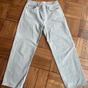AGOLDE criss cross gray denim jeans size 30